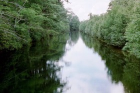 Cumberland and Oxford Canal from Route 35 in Standish (2001) Cumberland and Oxford Canal (2001)