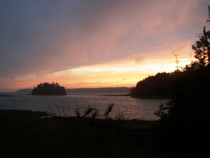 Harpswell Sound at Sunset from the Mountain Road (2003)