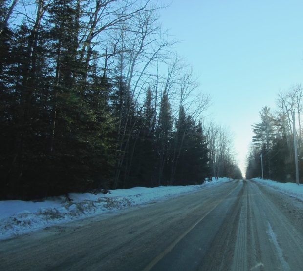 Route 155 in Orneville between Bradford and Lagrange. (2014)