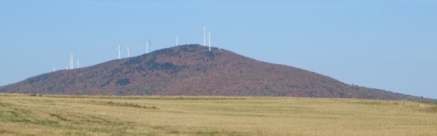 Mars Hill mountain with Wind Turbines from U.S. Route 1 in Blaine (2014) Mars Hill mountain with Wind Turbines from U.S. Route 1 in Blaine (2014)