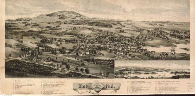 Blue Hill Birdseye View 1896 Blue Hill Birdseye View 1896
