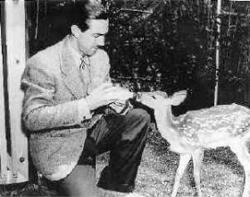 Maine "Bambi" Model with Walt Disney (1930) Photo: Maine "Bambi" Model with Walt Disney (1930)
