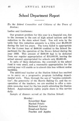 Benton School Report Page 1 Benton School Report Page 1