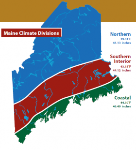 Maine Climate Divisions from Maine Maine Climate Divisions from Maine
