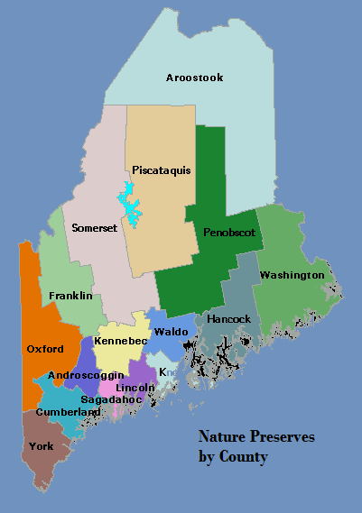 Nature Preserves by County
