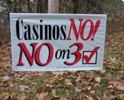 No on Resort Casino Sign, November, 2003 No on Resort Casino Sign, November, 2003