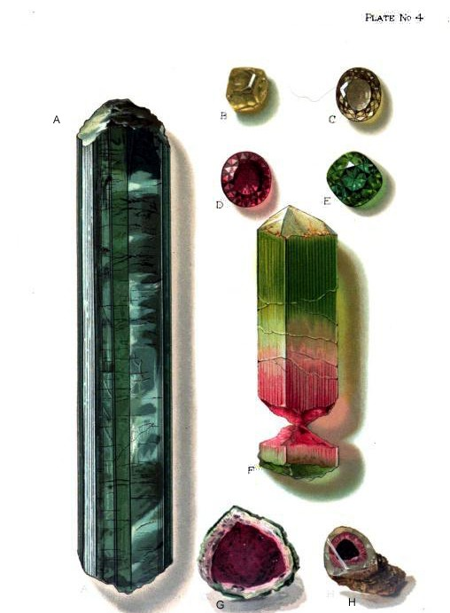 Tourmaline from Mt. Mica Quarry Tourmaline from Mt. Mica Quarry